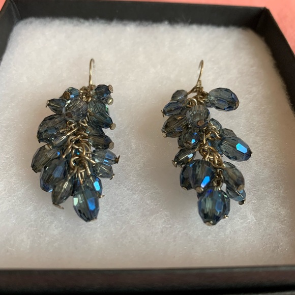 Light Blue Beaded Earrings - Picture 6 of 6